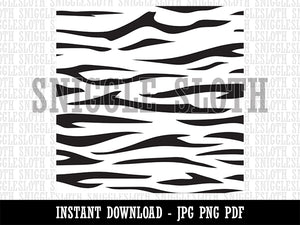 White Tiger Animal Print Stripes Seamless Background Digital Paper Download JPG PDF PNG File