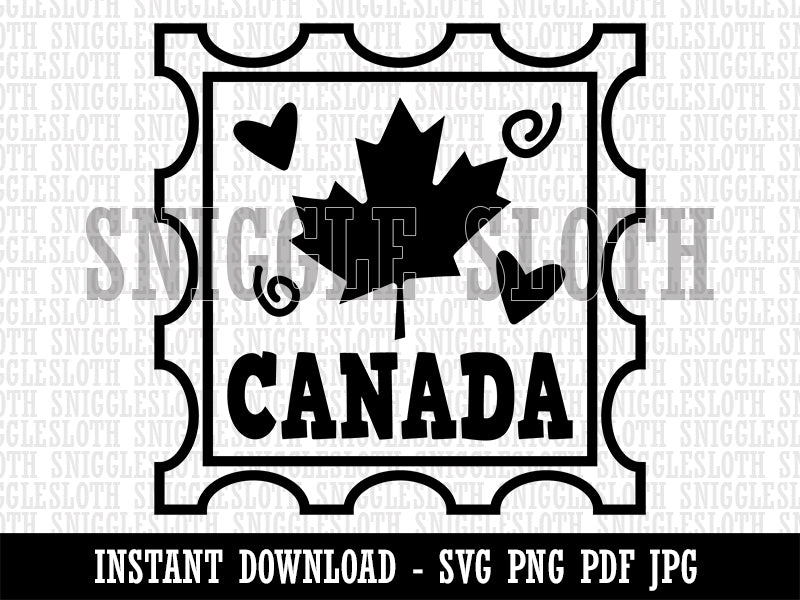 Canada Passport Travel Clipart Digital Download SVG PNG JPG PDF Cut Files