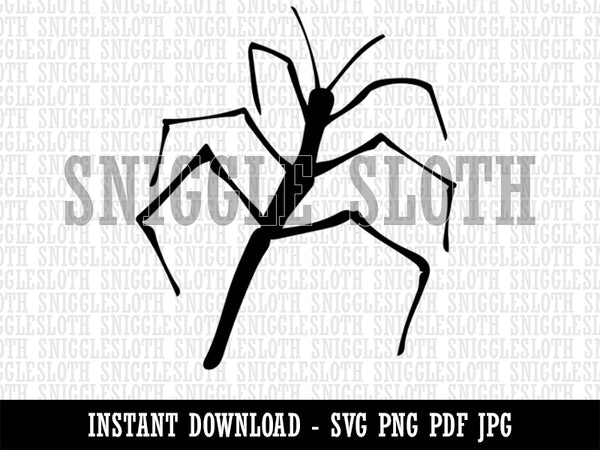 Walking Stick Bug Insect Clipart Digital Download SVG PNG JPG PDF Cut Files