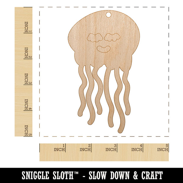 Jellyfish Doodle Unfinished Craft Wood Holiday Christmas Tree DIY Pre- – Sniggle  Sloth