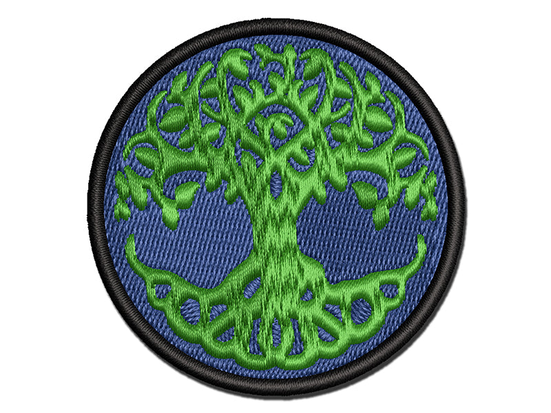 Tree of Life Multi-Color Embroidered Iron-On or Hook & Loop Patch Applique