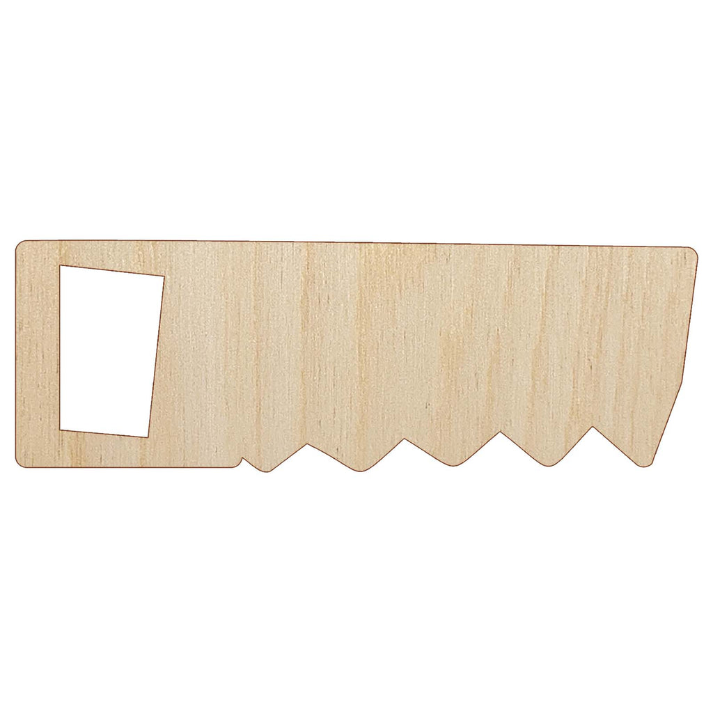 Saw Doodle Tool Construction Building Unfinished Wood Shape Piece Cutout for DIY Craft Projects