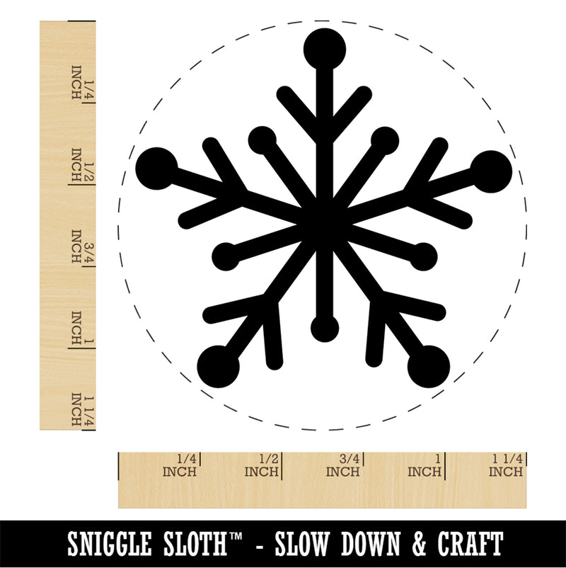 Star Snowflake Rubber Stamp for Stamping Crafting Planners