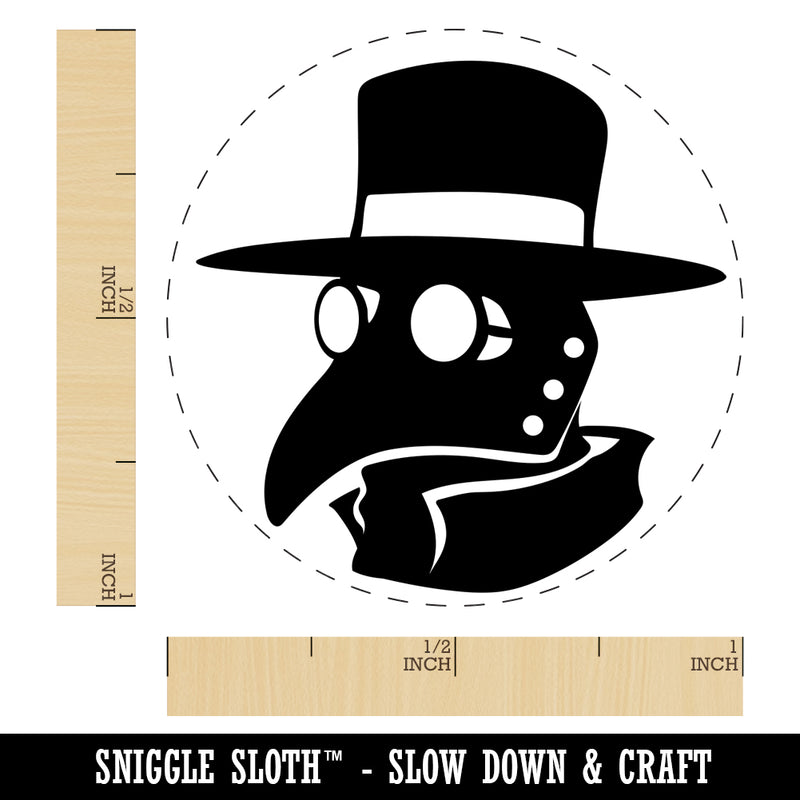 Plague Doctor Mask Rubber Stamp for Stamping Crafting Planners