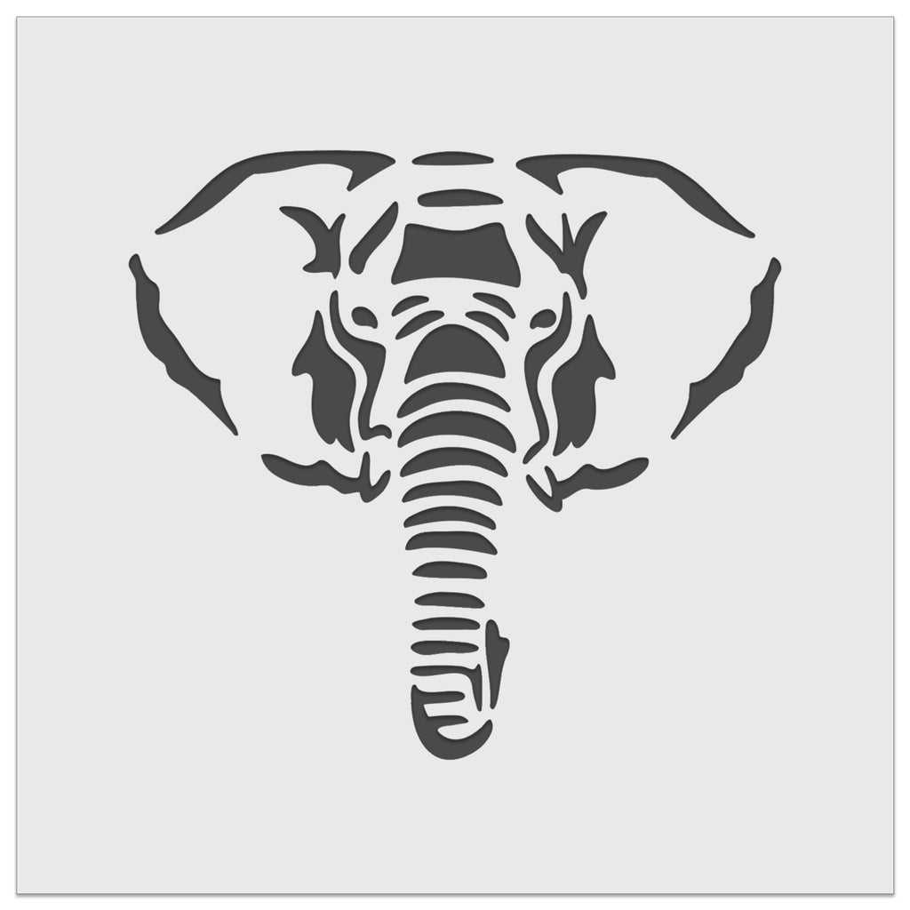 Elephant Face Wall Cookie DIY Craft Reusable Stencil