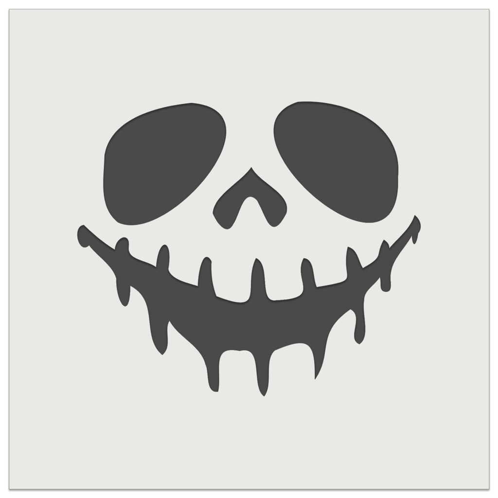 Spooky Skeleton Smile Face Halloween Wall Cookie DIY Craft Reusable Stencil