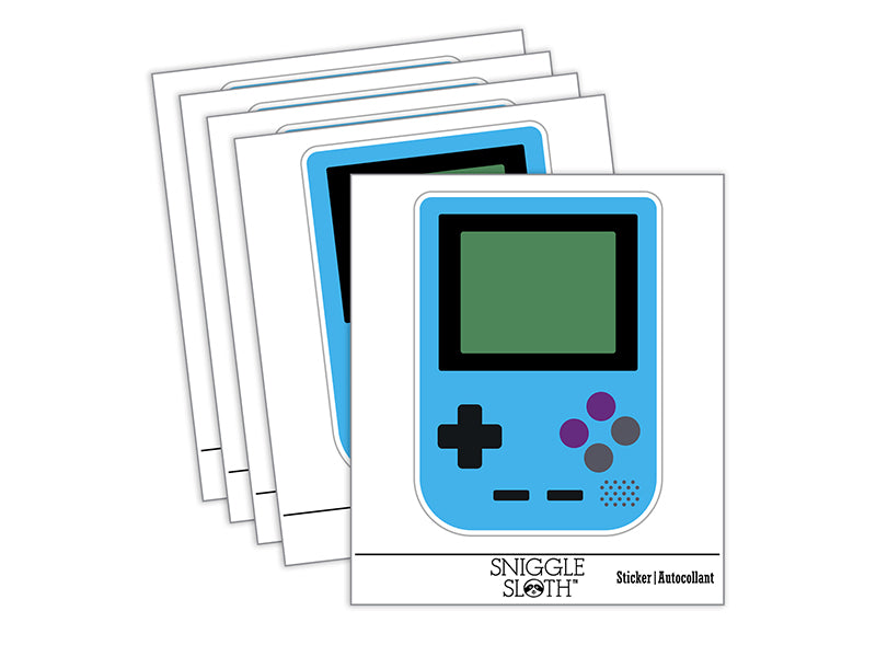 Gamer Handheld Gaming Device Waterproof Vinyl Phone Tablet Laptop Water Bottle Sticker Set - 5 Pack