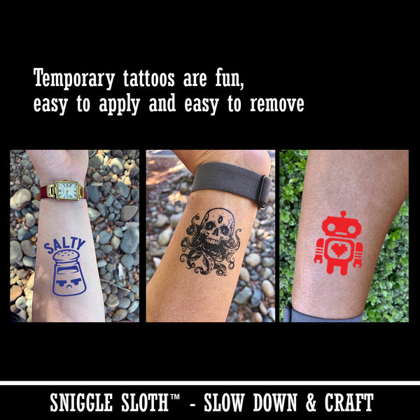 Hanging with Sloths Temporary Tattoo Water Resistant Fake Body Art Set  Collection