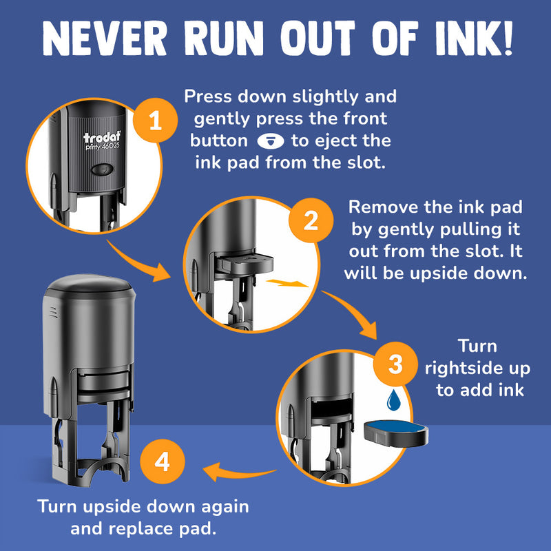 Senior 2026 Graduation Student College Year School Self-Inking Rubber ...