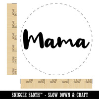 Mama Cursive Text Mom Mother Self-Inking Rubber Stamp Ink Stamper for Stamping Crafting Planners