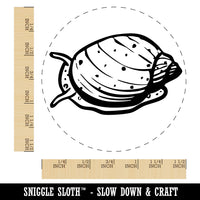 Freshwater Pond Snail Mollusk Shell Self-Inking Rubber Stamp for Stamping Crafting Planners