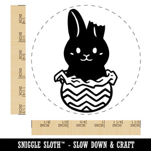 Chocolate Easter Bunny Rabbit Unwrapped Foil Self-Inking Rubber Stamp for Stamping Crafting Planners