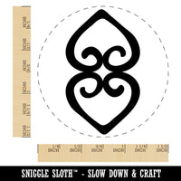 Asase Ye Duru Adinkra African Mother Earth Symbol Self-Inking Rubber Stamp