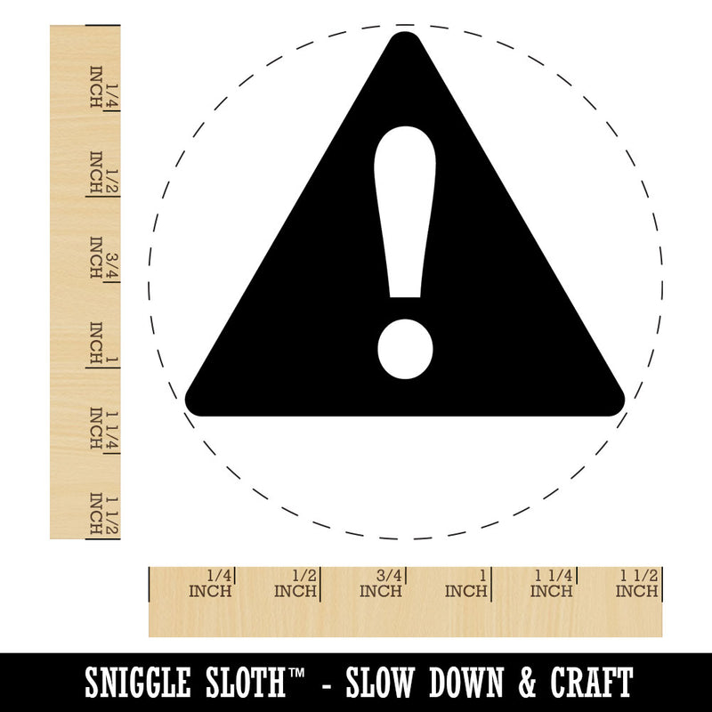 Caution Danger Triangle Warning Self-Inking Rubber Stamp Crafting Planners
