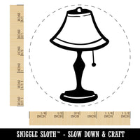 Classic Desk Lamp with Shade and Pull String Self-Inking Rubber Stamp Crafting
