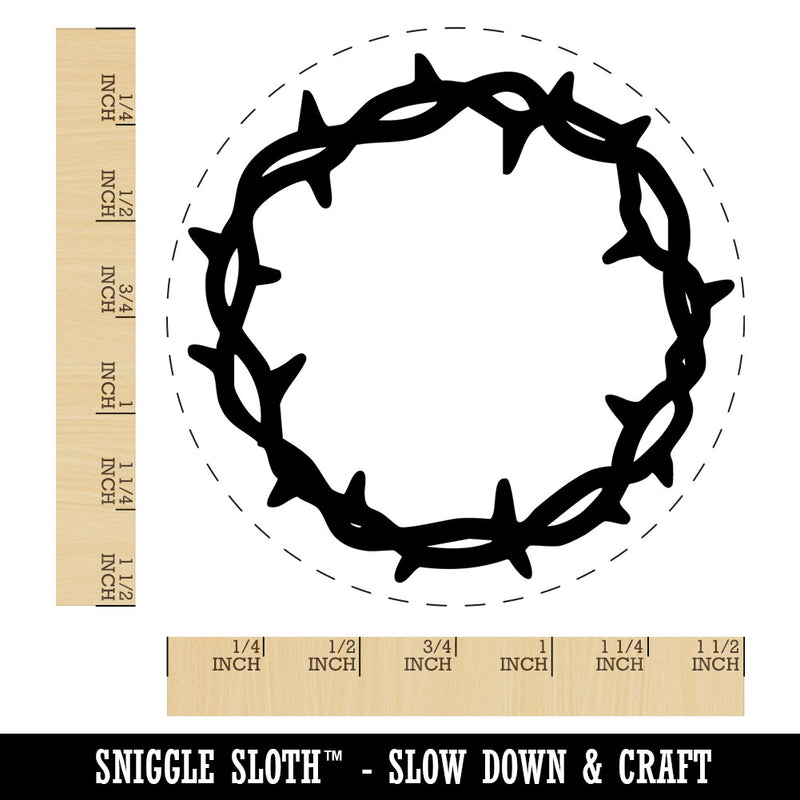 Crown of Thorns Jesus Christ Christianity Easter Self-Inking Rubber Stamp