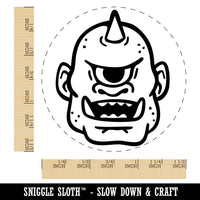 Cyclops Monster Head Fantasy Creature Self-Inking Rubber Stamp Crafting Planner