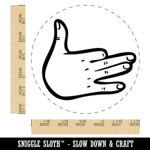Dog Shadow Puppet Hand Self-Inking Rubber Stamp Crafting Planners