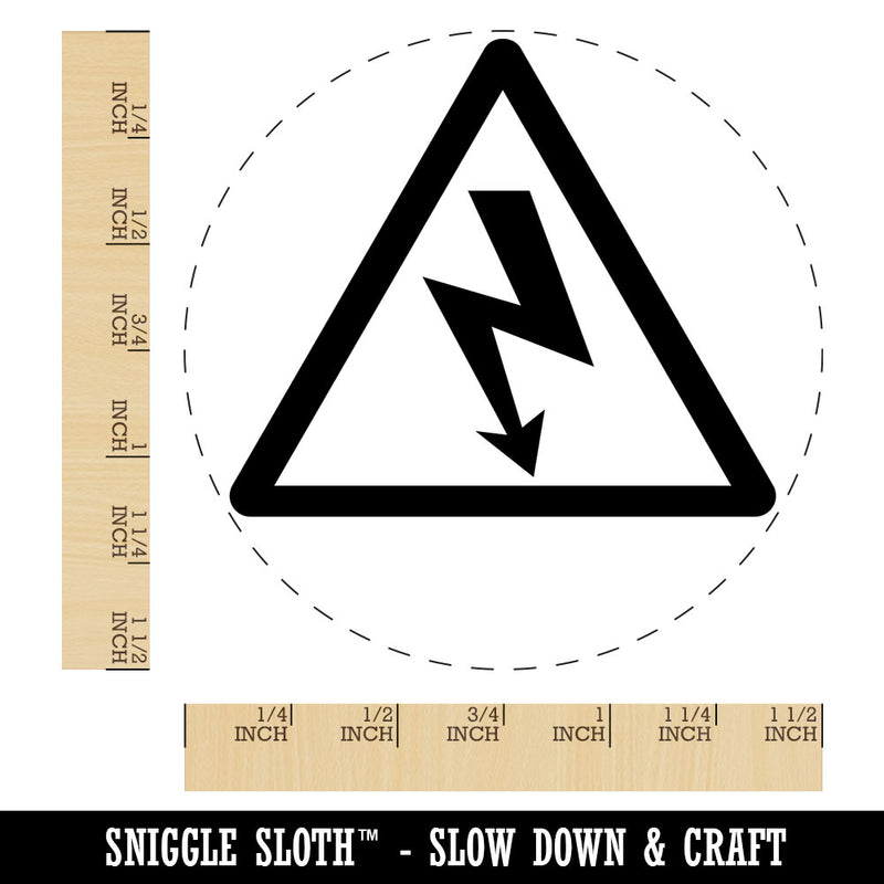 Electrical Hazard Risk Warning Danger Sign Self-Inking Rubber Stamp Crafting