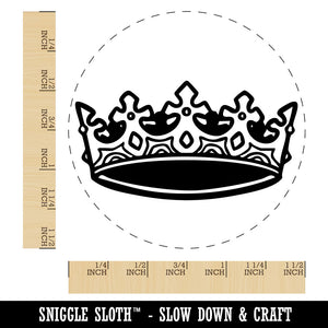 Elegant Crown Royalty King Queen Self-Inking Rubber Stamp Crafting Planners