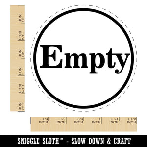 Empty Indicator Status Circle Self-Inking Rubber Stamp Crafting Planners
