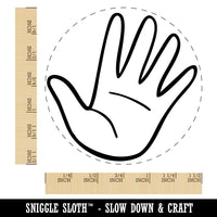 Hand Holding Up Five Fingers Open Palm Self-Inking Rubber Stamp Crafting Planner