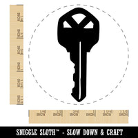 Modern House Key Silhouette Self-Inking Rubber Stamp for Crafting Planners