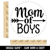 Mom of Boys Mother's Day Arrow Self-Inking Rubber Stamp for Crafting Planners