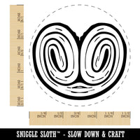 Palmier Palmera French Pastry Cookie Self-Inking Rubber Stamp Crafting Planners