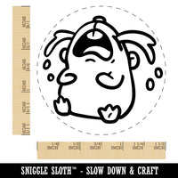 Sad Crying Bawling Gerbil Hamster Rodent Critter Pet Self-Inking Rubber Stamp