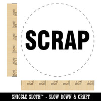 Scrap Production Inventory Management Manufacturing Label Self-Inking Stamp