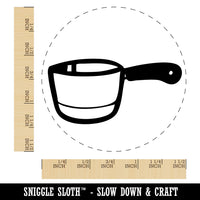 Small Cooking Pot Sauce Pan Self-Inking Rubber Stamp Crafting Planners