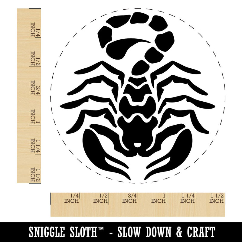 Tribal Scorpion Ready to Strike Self-Inking Rubber Stamp for Crafting Planners
