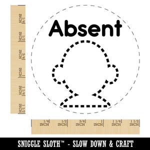 Absent Student School Self-Inking Rubber Stamp for Stamping Ink Stamper Crafting Planners