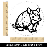 Adorable Armadillo Cute Critter Self-Inking Rubber Stamp for Stamping Ink Stamper Crafting Planners