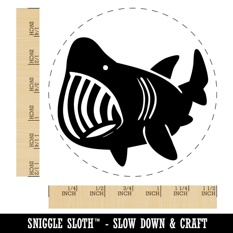 Big Mouth Basking Shark Marine Sea Creature Self-Inking Rubber Stamp for Stamping Ink Stamper Crafting Planners