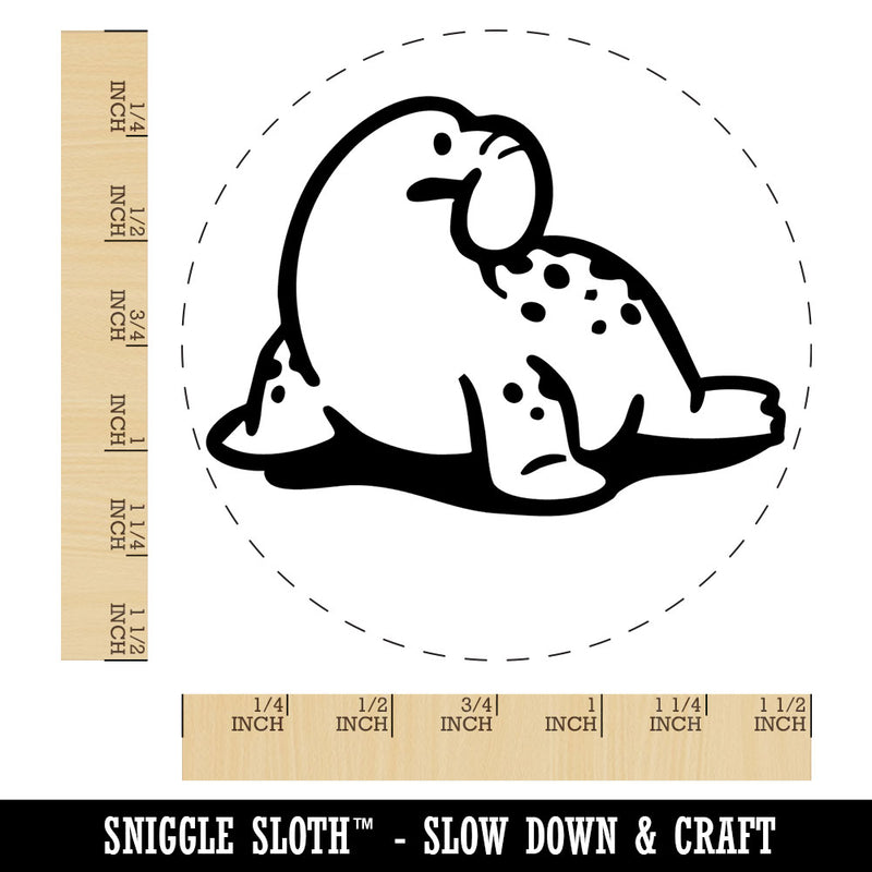 Big Nose Elephant Seal Marine Sea Animal Self-Inking Rubber Stamp for Stamping Ink Stamper Crafting Planners