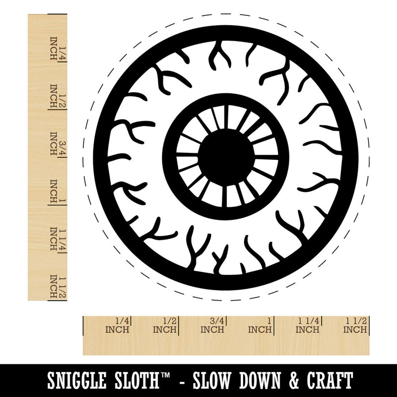 Bloodshot Realistic Veiny Eye Pupil Self-Inking Rubber Stamp for Stamping Ink Stamper Crafting Planners