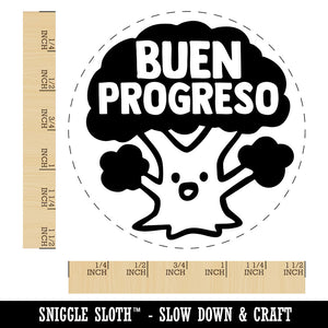 Buen Progreso Spanish Tree Teacher Stamp Self-Inking Rubber Stamp for Stamping Ink Stamper Crafting Planners