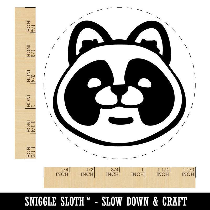 Cartoon Tanuki Head Japanese Raccoon Dog Self-Inking Rubber Stamp for Stamping Ink Stamper Crafting Planners