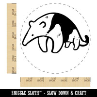 Collared Anteater Southern Tamandua Cute Animal Self-Inking Rubber Stamp for Stamping Ink Stamper Crafting Planners