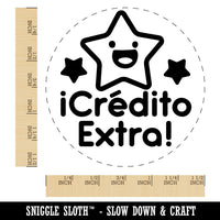 Credito Extra Credit Star School Student Self-Inking Rubber Stamp for Stamping Ink Stamper Crafting Planners