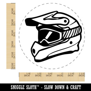 Dirt Bike Helmet Extreme Sports Self-Inking Rubber Stamp for Stamping Ink Stamper Crafting Planners