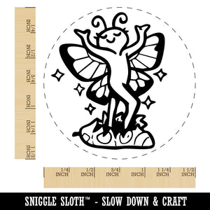 Fabulous Butterfly Emerging From Chrysalis Self-Inking Rubber Stamp for Stamping Ink Stamper Crafting Planners