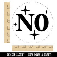 Fancy No Sparkle Stars Denied Self-Inking Rubber Stamp for Stamping Ink Stamper Crafting Planners