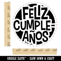Feliz Cumpleanos Happy Birthday Spanish Celebration Teacher Stamp Self-Inking Rubber Stamp for Stamping Ink Stamper