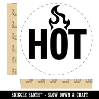 Hot Warning Fire Danger Hazard Self-Inking Rubber Stamp for Stamping Ink Stamper Crafting Planners