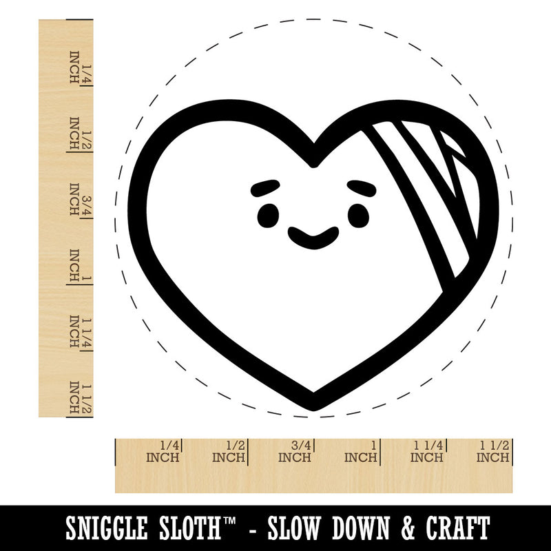 Hurt Heart Bandage Recover Relationship Self-Inking Rubber Stamp for Stamping Ink Stamper Crafting Planners