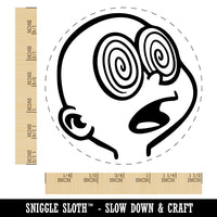 Hypnotized Trance Swirl Eyes Pupil Cartoon Self-Inking Rubber Stamp for Stamping Ink Stamper Crafting Planners