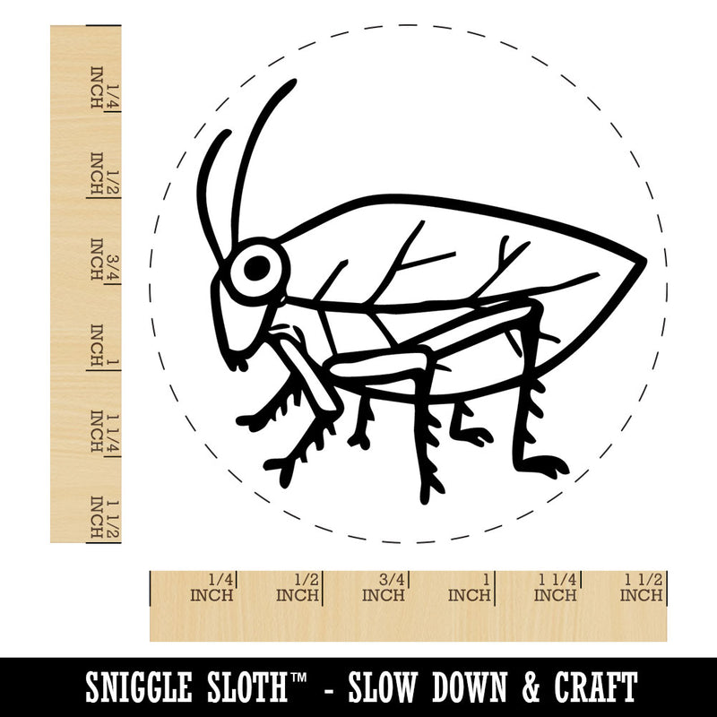 Katydid Insect Bug Grasshopper Self-Inking Rubber Stamp for Stamping Ink Stamper Crafting Planners